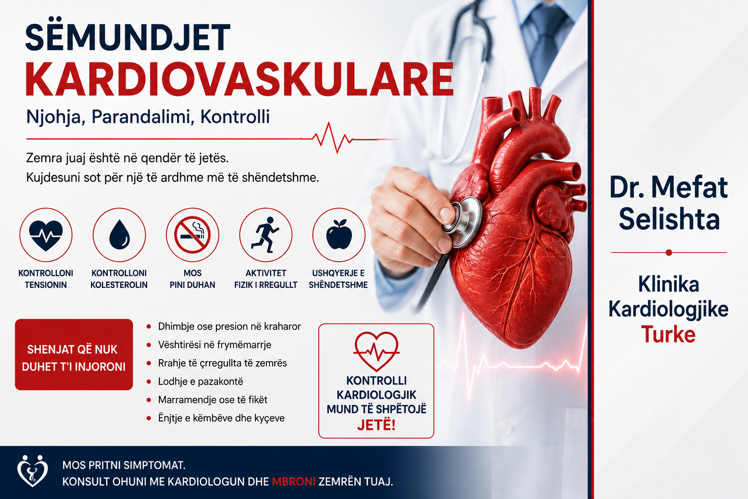 Sëmundjet Kardiovaskulare: Shenjat, Shkaqet dhe Parandalimi